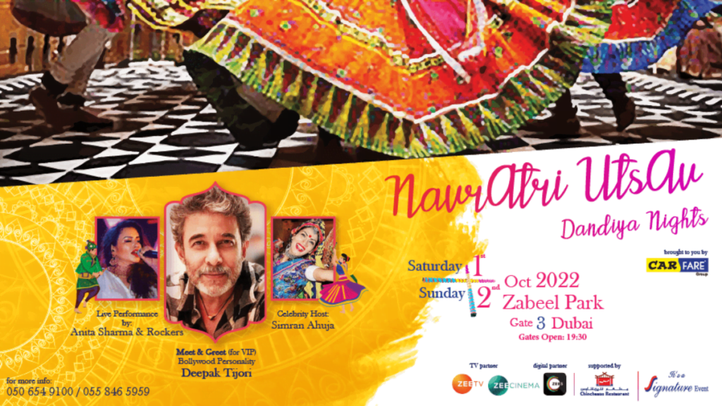 Navratri Utsav Dandiya Nights in Dubai - 1st October