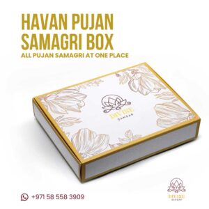 Divine Sansar Havan Pujan Samagri Box for Ganesh Puja, Satyanarayan Katha Puja, Shradh Puja, House Warming Puja, Wedding Puja