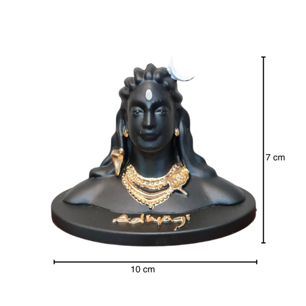 Adiyogi Shiva Polyresin Statue for Car Dashboard, Pooja & Gift | Mahadev Murti/Idol, Shankara for Home & Office Decor